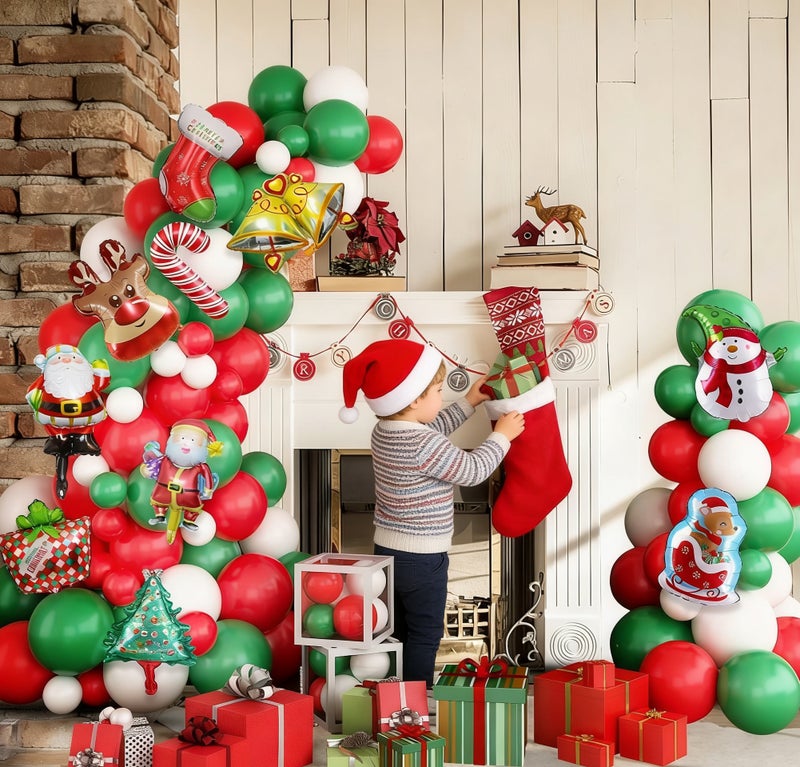 88 PCS Merry Christmas Foil Ballons –Party Decoration with Santa Claus- Christmas Decorations for Home (Santa) - Image 5